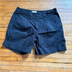 Talbots Black Cargo Shorts with Tailored Design